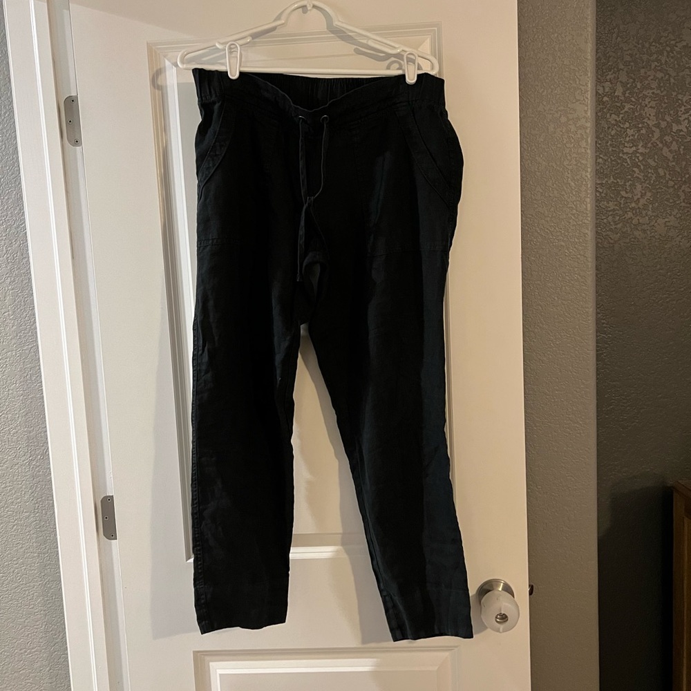 Women’s Athleta linen cropped pants 12 tall
